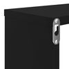 vidaXL Mensole Parete a Cubo 6pz Nero Lucido 80x15x26,5cm Multistrato