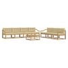 vidaXL Set di divani da esterno 7 pz Bianco e Beige