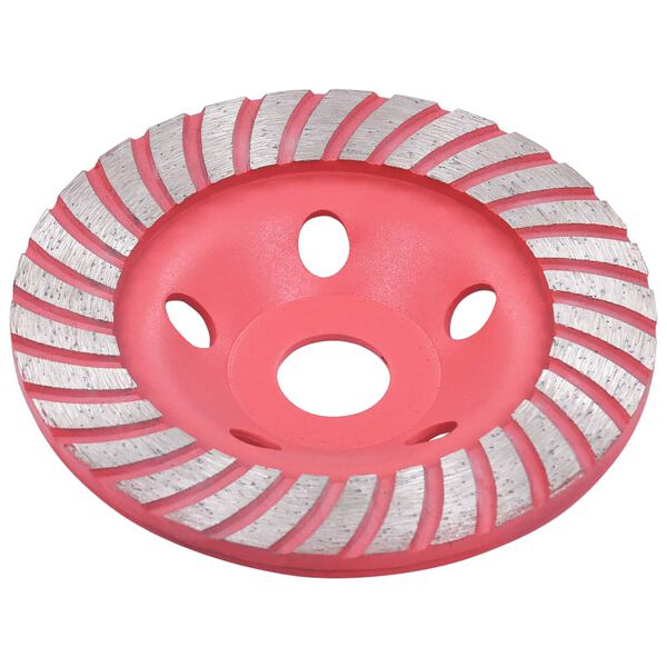 vidaXL Disco da Taglio a Tazza Diamantato con Turbo 125 mm
