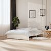 vidaXL Giroletto Bianco in Legno Massello 150x200 cm King Size