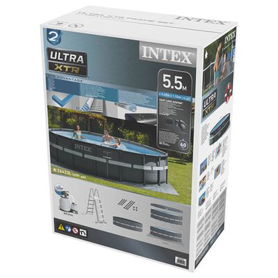 Intex Piscina Ultra XTR 549x132 cm con Pompa Filtro a Sabbia