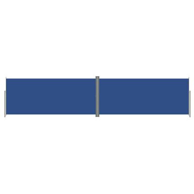 vidaXL Tenda da Sole Laterale Retrattile Blu 220x1000 cm