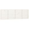 vidaXL Testiera da Parete Bianca 206x3x63 cm in Legno Massello di Pino