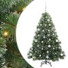 vidaXL Albero di Natale artificiale con 150 LED Verde 150 cm PE e PVC