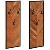 vidaXL Appendiabiti 2 pz 35x1x90 cm in Legno Massello di Acacia