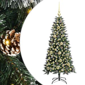 vidaXL Albero di Natale artificiale con 150 LED Verde 120 cm