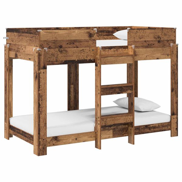 vidaXL Letto a Castello per Bambini Legno vecchio 80 x 160 cm