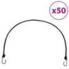 vidaXL Corde Elastiche con Strisce Riflettenti e Ganci 50 pz 100 cm