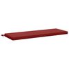 vidaXL Cuscino per panchina SOEST 100% Poliestere Rosso Vino
