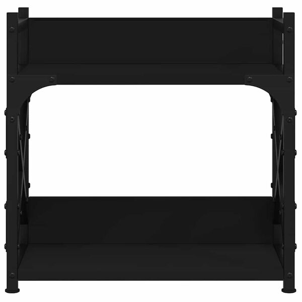 vidaXL Supporto per Stampante 2 Livelli Nero 40x20x40 cm Multistrato