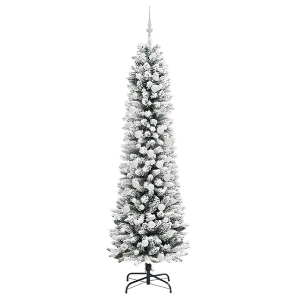 vidaXL Albero di Natale artificiale con 300 LED Bianco 210 cm
