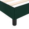 vidaXL Giroletto senza Materasso Verde Scuro 90x190 cm in Velluto