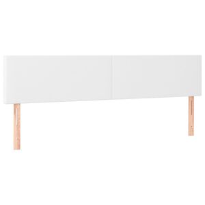 vidaXL Testiera Bianca 180x5x78/88 cm in Similpelle