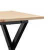vidaXL Tavolino da Salotto Telaio a X 90x40x45 cm Legno Pino e Acciaio