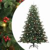 vidaXL Albero di Natale artificiale con 300 LED Verde 240 cm