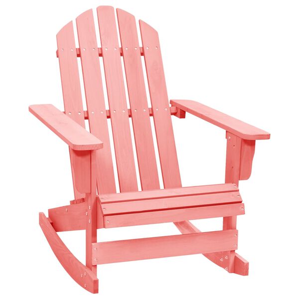 vidaXL Sedia a Dondolo Giardino Adirondack in Legno di Abete Rosa
