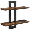 vidaXL Scaffali flottanti Rovere Fumo 40 x 15 x 40 cm