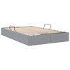 vidaXL Letto con Contenitore Grigio chiaro 120 x 200 cm Tessuto