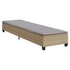 vidaXL Lettino Prendisole con Cuscini Beige 55x200x25,5cm Polyrattan