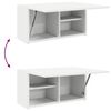 vidaXL Mobile da Bagno a Parete Bianco 60x25x30cm in Legno Multistrato