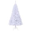 vidaXL Albero di Natale Artificiale con Rami Spessi Bianco 120 cm PVC