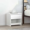 vidaXL Comodino Bianco 40x30x39 cm in Legno Ingegnerizzato