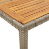 vidaXL Set Pranzo da Giardino 7pz con Cuscini Polyrattan Acacia Grigio