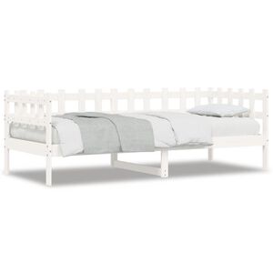 vidaXL Dormeuse senza Materasso Bianca 80x200 cm Legno Massello Pino