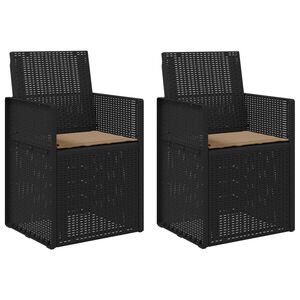 vidaXL Sedie da pranzo da giardino 2 pz Antracite e Tortora PP