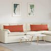 vidaXL Cuscini da Divano 2 pcs Rosso Arancio 120 x 40 cm
