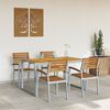 vidaXL Set da Pranzo per Giardino 5 pcs Grigio