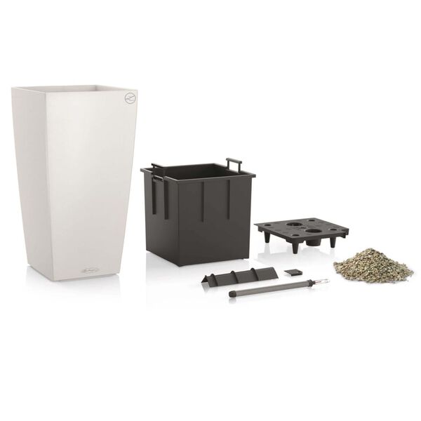 LECHUZA Fioriera Cubico Color 30 ALL-IN-ONE Bianco 13130