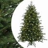 vidaXL Albero di Natale Artificiale con Rami Pieghevoli 120 cm 150 LED