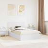 vidaXL Letto con Contenitore Bianco 120 x 190 cm Legno multistrato
