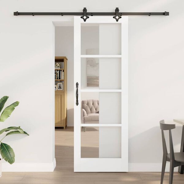 vidaXL Porta scorrevole Bianco 73,5 x 211 cm