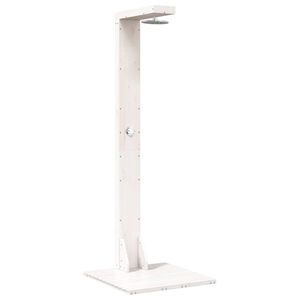 vidaXL Doccia da esterno 210 cm Legno massello di pino e acciaio inox