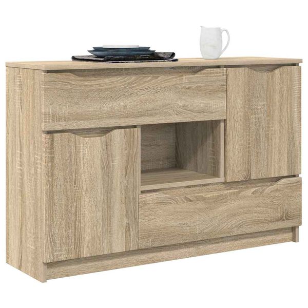 vidaXL Credenza Rovere Sonoma 100 x 30 x 65,6 Legno multistrato