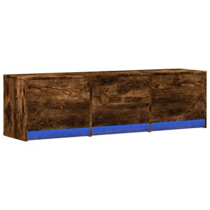vidaXL Mobile TV Rovere fum&eacute; Legno ingegnerizzato