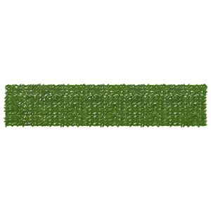 vidaXL Schermo per balcone con foglie Verde e Giallo 500 x 100 cm