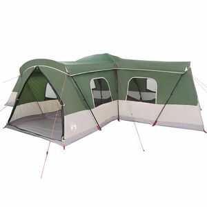 vidaXL Tenda per 16 persone con tetto Verde 680 x 510 x 210 cm