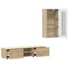 vidaXL Set mobile TV con porta FLORIN Rovere Sonoma Legno multistrato