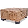 vidaXL Tavolino da Salotto in Rattan Naturale 45x45x30 cm