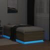 vidaXL Giroletto Luci LED Rovere Sonoma 75x190 cm in Legno Multistrato