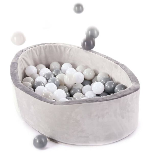 Bo Jungle B-Ball Piscina per Palline 120 Palline Grigie