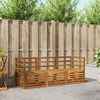 vidaXL Set divani 3 pcs Naturale Legno di Acacia Massello