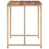 vidaXL Tavolo da Pranzo 120x60x76 cm in Legno Massello