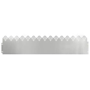 vidaXL Bordure per prato 10 pcs Argento 103 x 0,05 x 22 cm