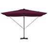 vidaXL Ombrellone Rosso bordò 286 x 285 x 270 cm Alluminio