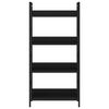 vidaXL Scaffale Libri 4 Ripiani Nero 60x27,6x124,5cm Legno Multistrato
