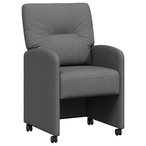 vidaXL Sedie da pranzo 2 pcs Grigio scuro 57 x 67 x 95 cm Tessuto